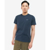 Navy Barbour Mens Langdon Pocket Tee On Model