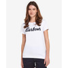 White/Navy Barbour Womens Otterburn Tee Model