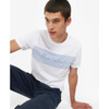 White Barbour Mens Coundon Graphic Tee Model