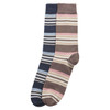 Pink/Navy Stripe Barbour Mens Summer Stripe Socks 2 Pack