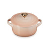 Le Creuset Stoneware Petite Heart Casserole peach