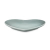 Sea Salt Le Creuset Stoneware Heart Plate Angle View