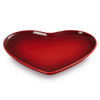 Cerise Le Creuset Stoneware Heart Serving Platter