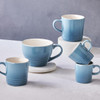 Le Creuset Stoneware Cappuccino Mug Azure Blue Chambray