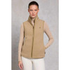Sand Holland Cooper Womens Country Fleece Gilet On Model Full Length
