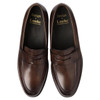 Dark Brown Calf Loake Mens Wiggins Shoes Top