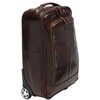Brown Veg Tanned Calf Loake Paris Wheeled Suitcase Side View