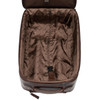 Brown Veg Tanned Calf Loake Paris Wheeled Suitcase Open