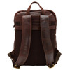 Brown Veg Tanned Calf Leather Loake Waterloo Rucksack Back