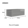 2 - 3 Seat Bosmere Ultimate Protector Large Sofa Cover Size Guide