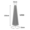 Bosmere Ultimate Protector Small Parasol Cover Size Guide