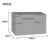 Size Guide Charcoal Bosmere Ultimate Protector Bistro Set Cover