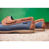 Navy/Tan Chatham Mens Whitstable Boat Shoes Lifestyle Detail