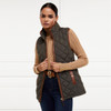 Khaki Holland Cooper Womens Country Quilted Gilet Model