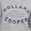 Grey Holland Cooper Womens Varsity Crew Detail