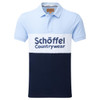 Pale Blue Schoffel Mens Exeter Heritage Polo Shirt