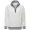 Soft White/Sky Blue Schoffel Womens Havelet 1/4 Zip Jumper