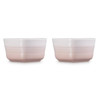 Le Creuset Stoneware Set Of 2 Heart Ramekins Shell Pink