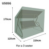Size Guide Bosmere Ultimate Protector Swing Seat Cover