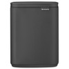 Mineral Infinite Grey Brabantia Bo Waste Bin 7 Litre