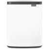 White Brabantia Bo Waste Bin 12 Litre