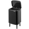 Matt Black Brabantia Bo Waste Bin Hi 7 Litre Detail