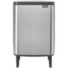 Matt Steel Fingerprint Proof Brabantia Bo Waste Bin Hi 12 Litre