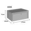 6 Seater Bosmere Ultimate Protector Rectangular Table Cover Dimensions