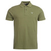 Burnt Olive Barbour Mens Tartan Pique Polo