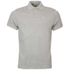 Grey Marl Barbour Mens Tartan Pique Polo
