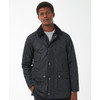 Black Barbour Mens Ashby Polarquilt Jacket On Model