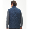 Navy Barbour Mens Liddesdale Gilet On Model Rear