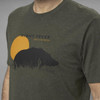 Pine Green Melange Seeland Mens Night Fever T-Shirt Detail