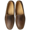 Brown Nubuck Loake Mens Donington Moccasins Shoes Top