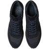 Navy Suede Loake Mens Foster Trainers Top