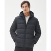 Black Barbour Mens Barton Quilted Jacket Front