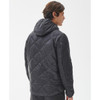 Black Barbour Mens Winter Hooded Liddesdale Quilt Jacket Back