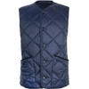 Navy Barbour Mens Liddesdale Cardigan Gilet