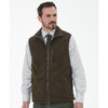 Olive Barbour Mens Active Fleece Gilet Front