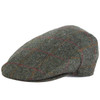Olive/Red Overcheck Barbour Unisex Crieff Flat Cap