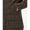 Brown Barbour Mens Wool Beaconsfield Jacket Pocket