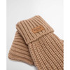 Mink Barbour Womens Saltburn Knitted Gloves Cuff