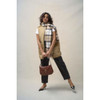 Hessian Navy Tartan Barbour Womens Hailes Tartan Scarf Lifestyle 2