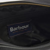 Black Barbour Highgate Leather Washbag Lining