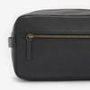 Black Barbour Highgate Leather Washbag Back Zip