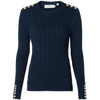 Ink Navy Holland Cooper Womens Seattle Cable Crew Neck Knitted Jumper
