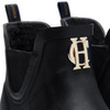 Black Holland Cooper Womens Rubber Chelsea Boot Hardware