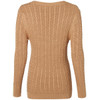 Camel Holland Cooper Womens Seattle V Neck Knit Rear