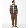 Olive Barbour Mens Folley Tailored Shirt On Model