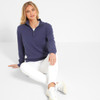 French Navy Schoffel Womens Polperro Pima 1/4 Zip Jumper Model
